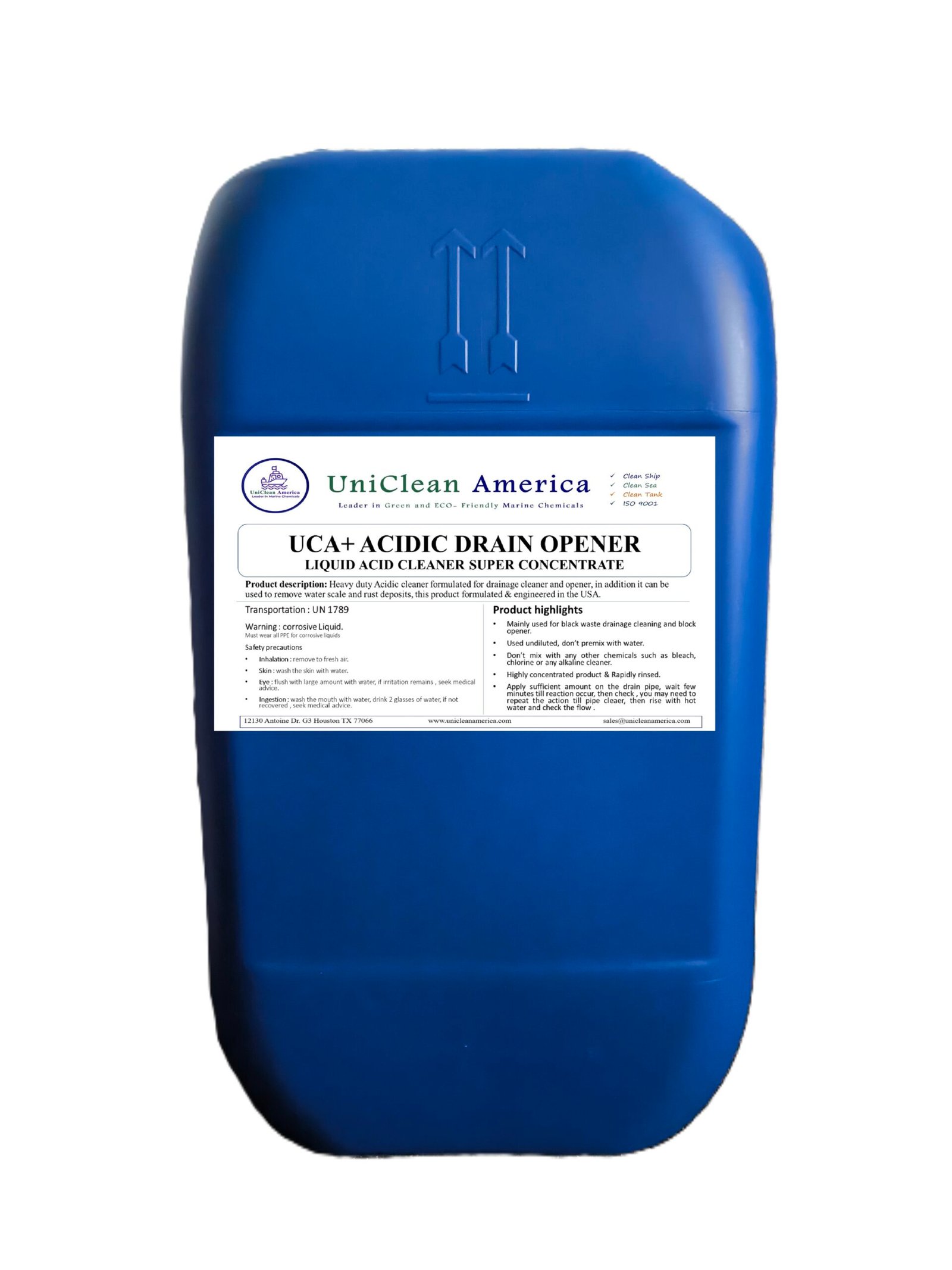 acidic drain